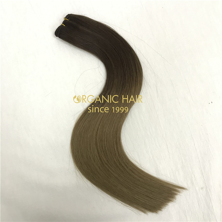 Wholesale human Slavic hand tied wefts  hair extensions pros X384